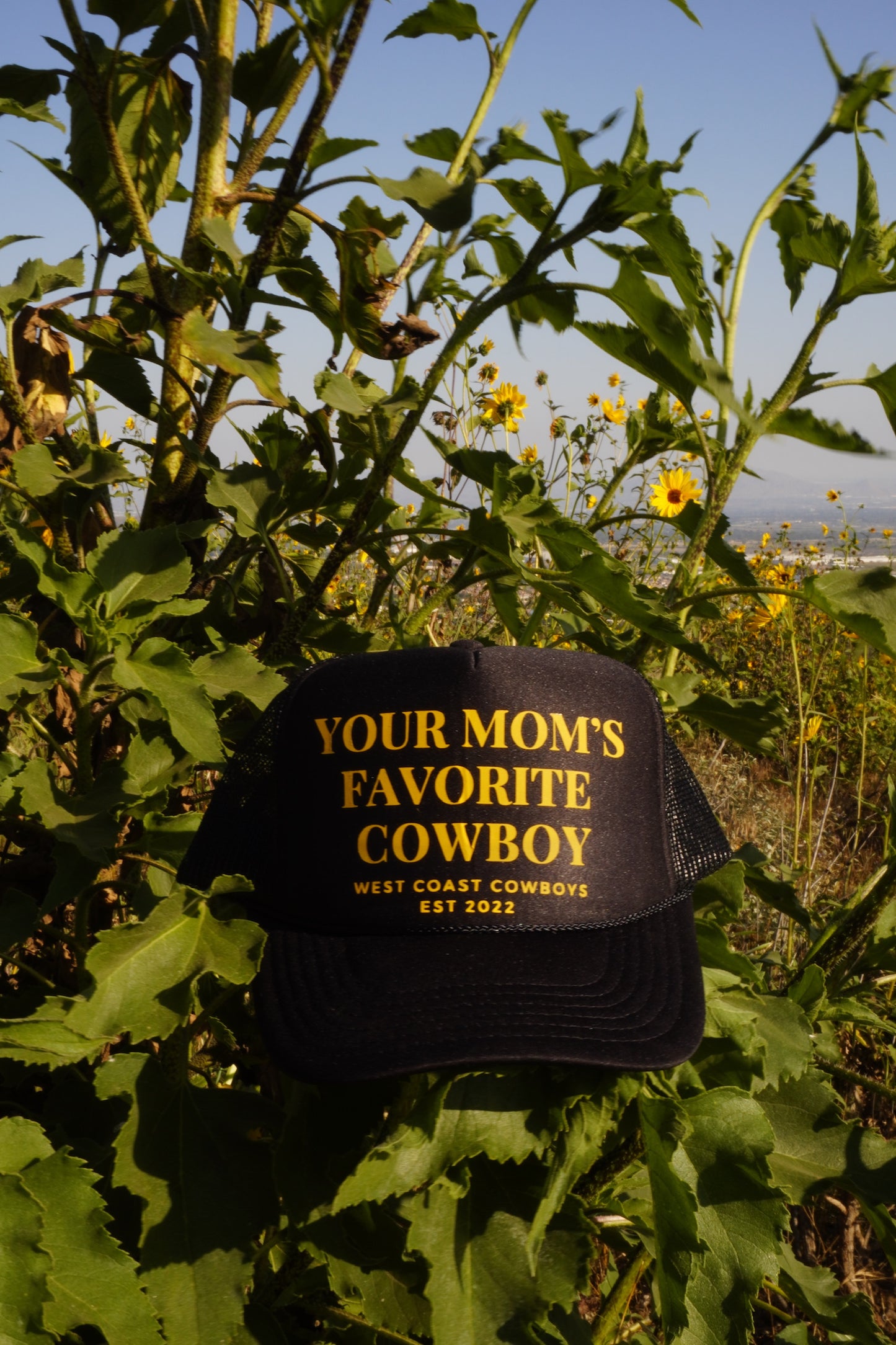 Your Mom’s Favorite Cowboy Trucker - Black