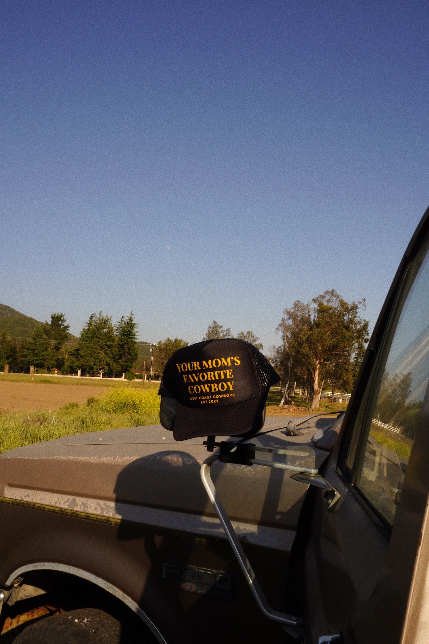 Your Mom’s Favorite Cowboy Trucker - Black