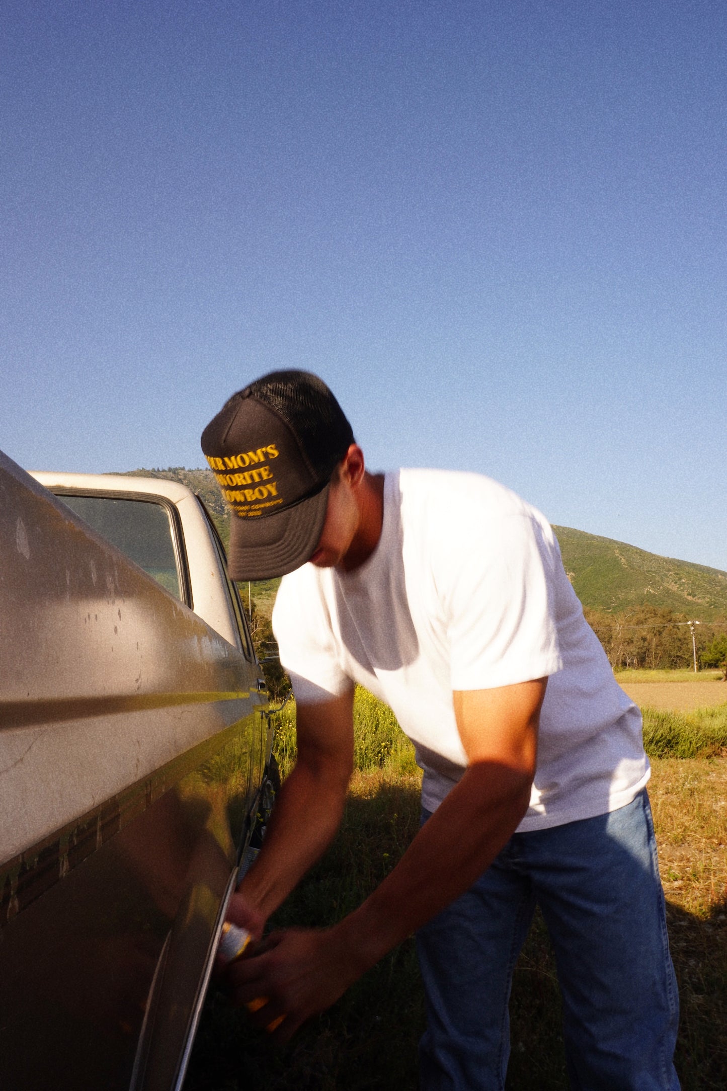 Your Mom’s Favorite Cowboy Trucker - Black